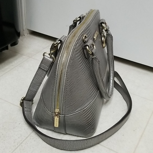 ANNE KLEIN croc embossed dome satchel vegan - Picture 6 of 10